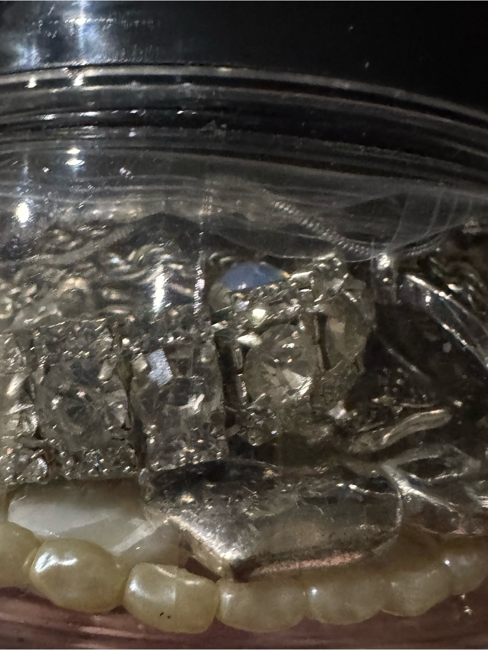 Shimmery, shell, pearl and mixed metals Mystery Jewelry Jar